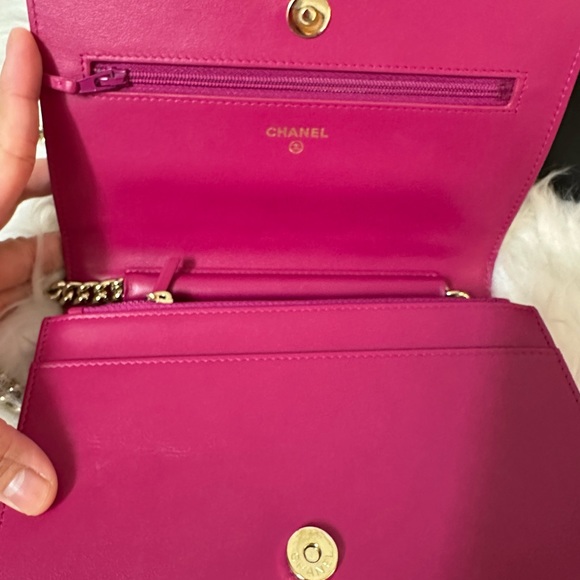 💎✨Authentic✨💎 Chanel  Leboy Wallet on Chain pink caviar leather with  🧿SoLD - Picture 9 of 16
